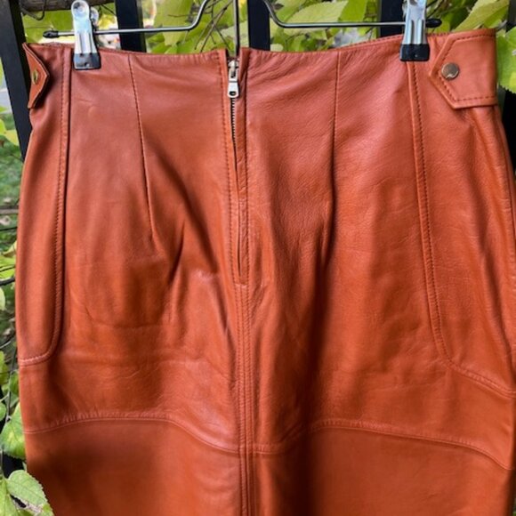 Zara 100% Sheep leather skirt, Sz M, BNWT - Picture 12 of 12